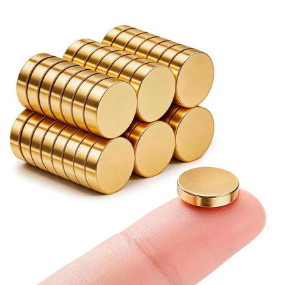 SMARTAKE 45 Pcs Refrigerator Magnets, 10x2.6mm Small Fridge Magnets, Silver