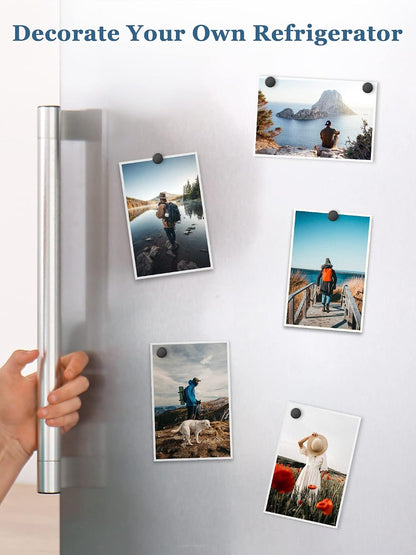 SMARTAKE 45 Pcs Refrigerator Magnets, Small Round Fridge Magnets