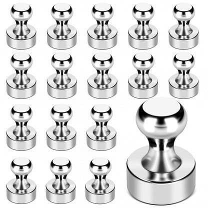 LOVIMAG Fridge Magnets 20 Pack Magnet Refrigerator Locker Whiteboard Black