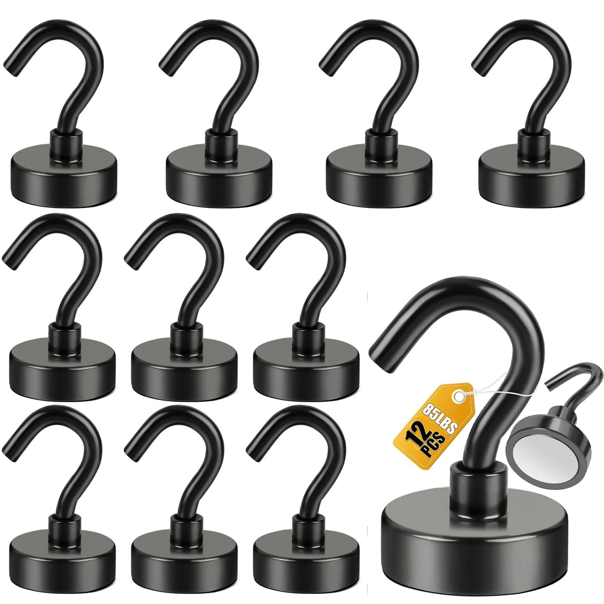 DIYMAG Magnetic Hooks 20pcs 30lbs+ Cruise Essentials 2026 Magnet Hook
