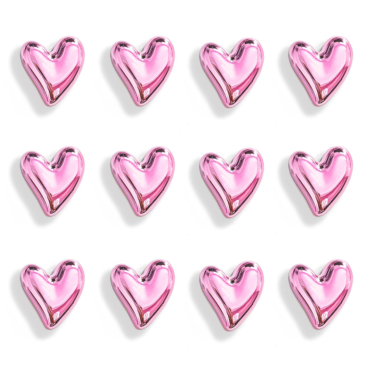 12PCS Refrigerator Magnets Gold Magnets for Fridge 0.83in Small