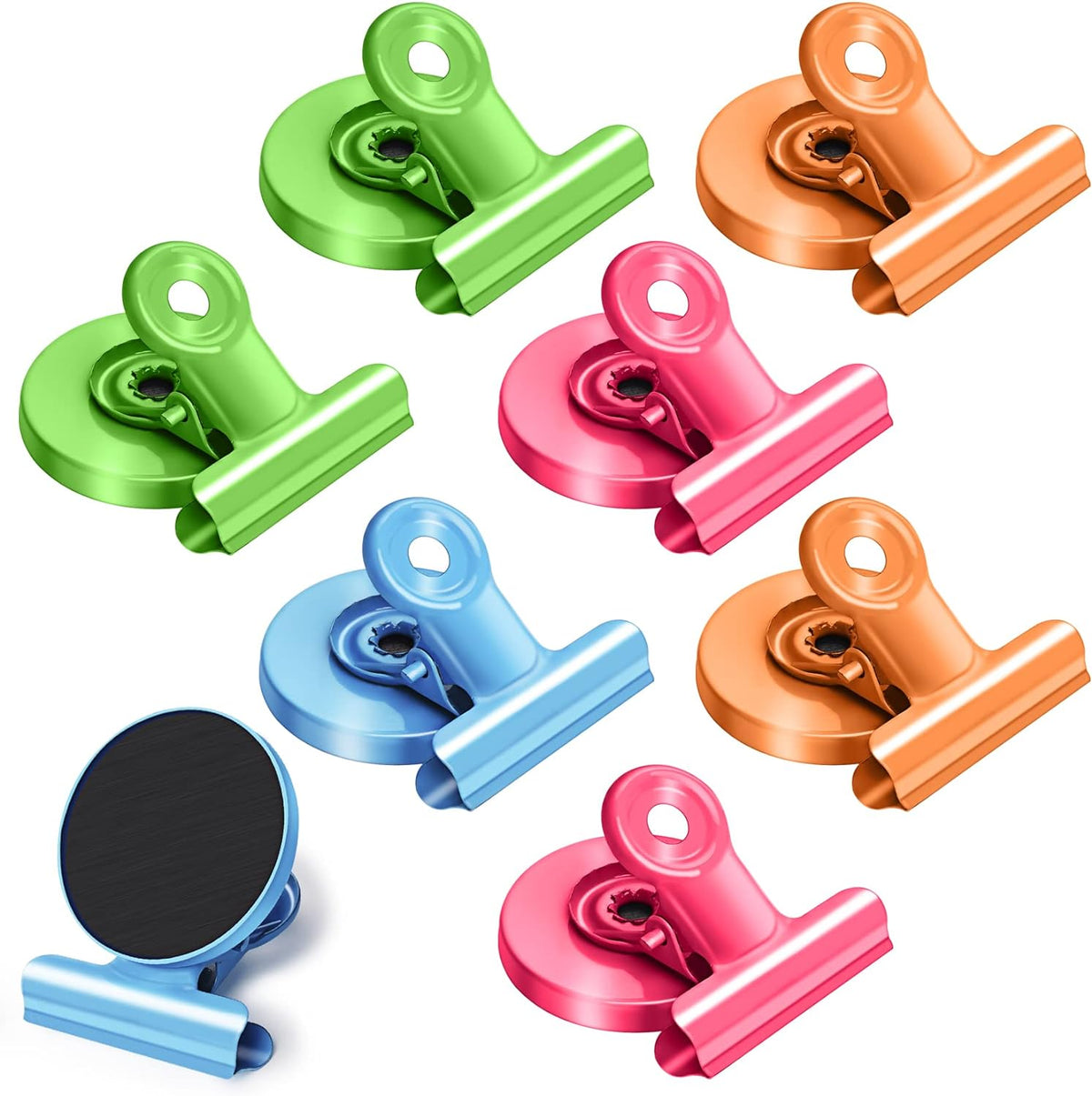 8Pack Fridge Magnets Refrigerator Magnetic Clips for Classroom (Colorful)
