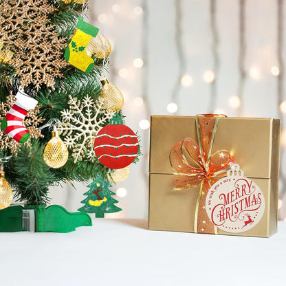 Christmas Ornaments Craft Kit, 48 Pcs Blank Wood Slices for Painting with Paint Pens and Brushes, DIY Wooden Christmas Ornament Set for Tree Decorations, Family Holiday Activities and Gifts