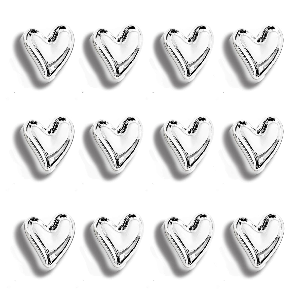 12PCS Refrigerator Magnets Gold Magnets for Fridge 0.83in Small