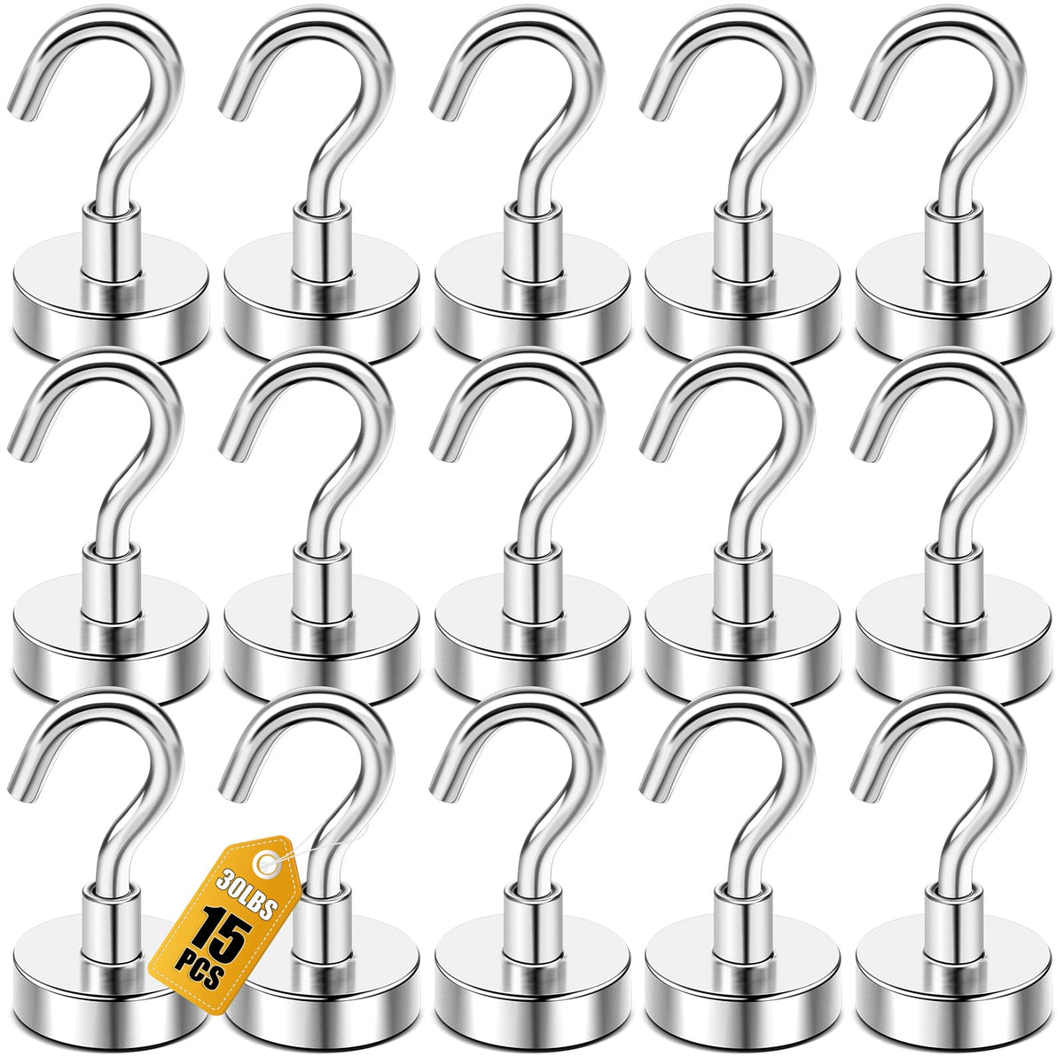 DIYMAG Magnetic Hooks 20pcs 30lbs+ Cruise Essentials 2026 Magnet Hook