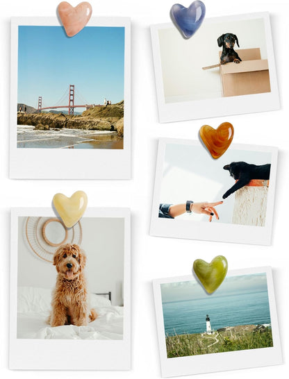Mymazn 12Pcs Cute Fridge Magnets, Refrigerator Magnets, Heart