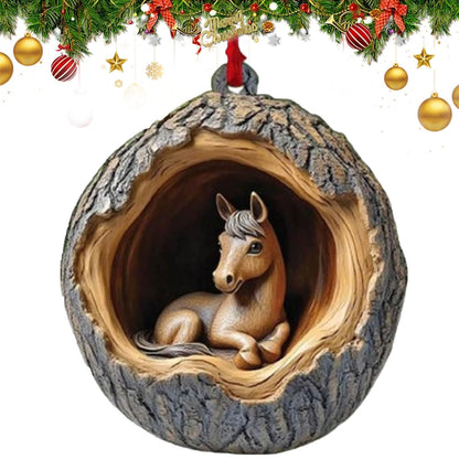 Animal Christmas Ornaments 2025,Forest Animal Christmas Ornaments,Squirrels Ornaments for Christmas Tree, Personalized Christmas Ornament Gift Ideas (Squirrels)(Not 3D)