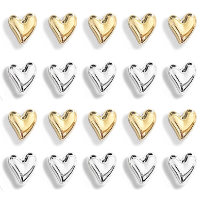12PCS Refrigerator Magnets Gold Magnets for Fridge 0.83in Small