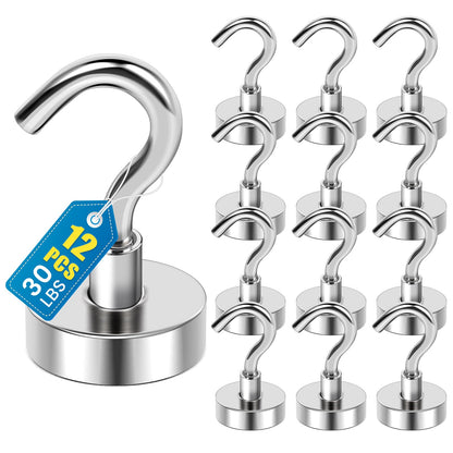 LOVIMAG Magnetic Hooks for Cruise Essentials 2026 Cabins Door 12 Pack-30LBS