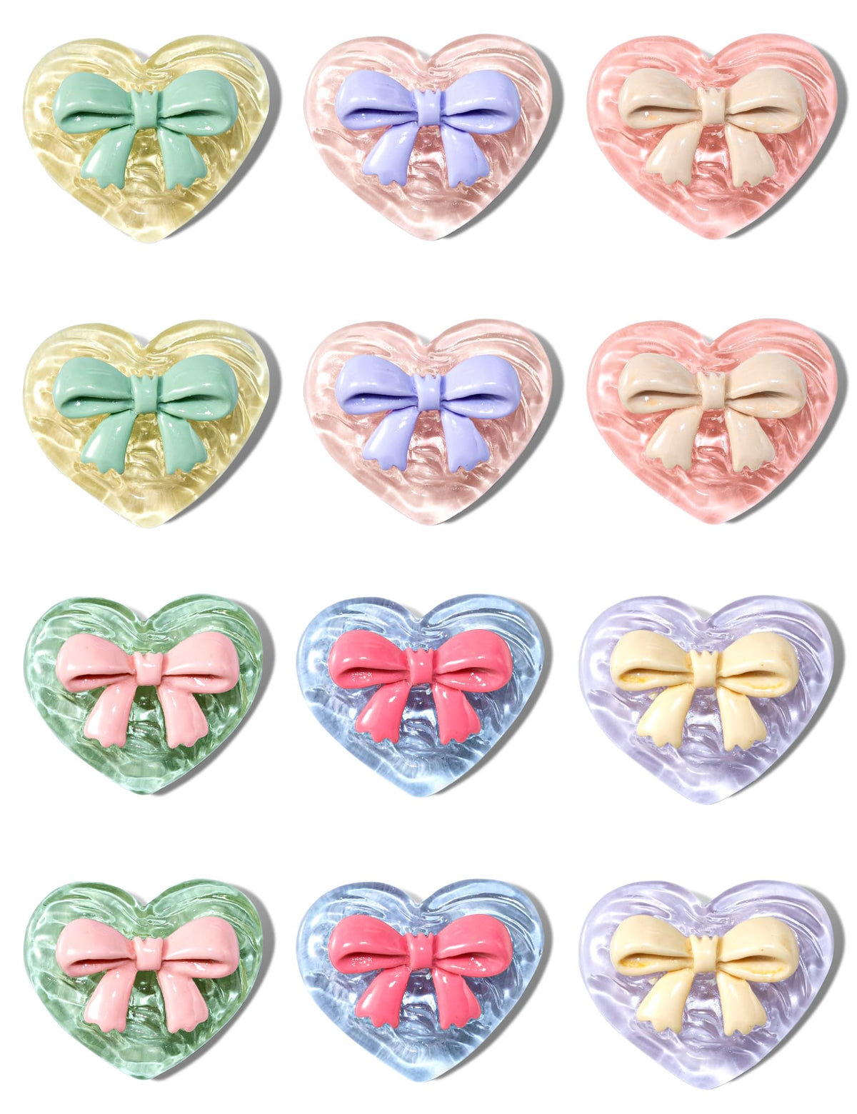 Mymazn 12Pcs Cute Fridge Magnets, Refrigerator Magnets, Heart