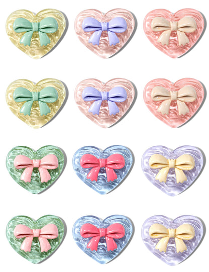 Mymazn 12Pcs Cute Fridge Magnets, Refrigerator Magnets, Heart