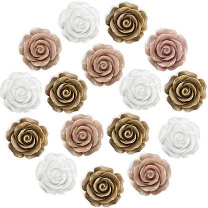 18 pcs - Cute Flower Magnet, Girl Pink Magnet for Fridge and Locker, Whiteboard, and Decoration（18 pcs - Flower-Pink