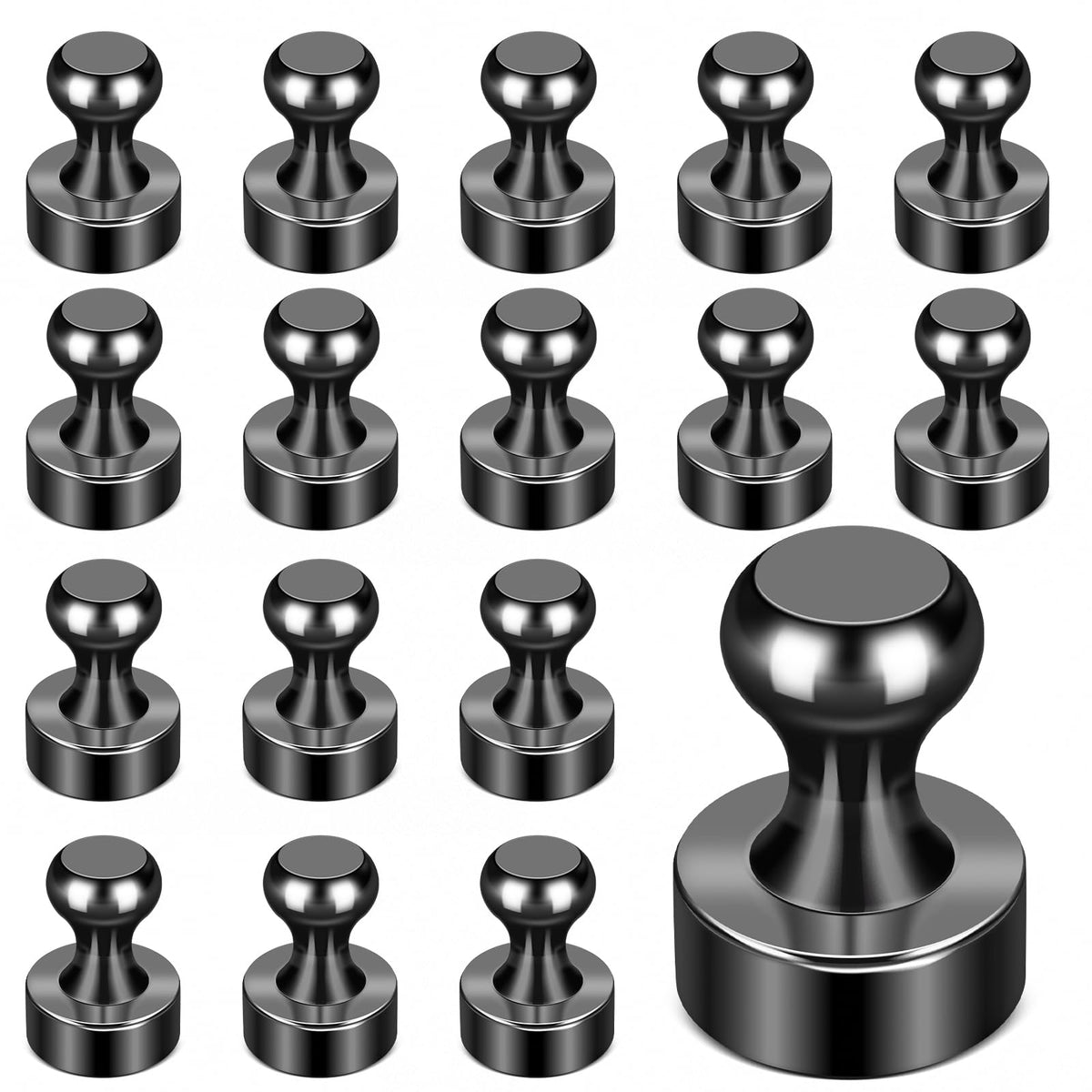 LOVIMAG Fridge Magnets 20 Pack Magnet Refrigerator Locker Whiteboard Gold