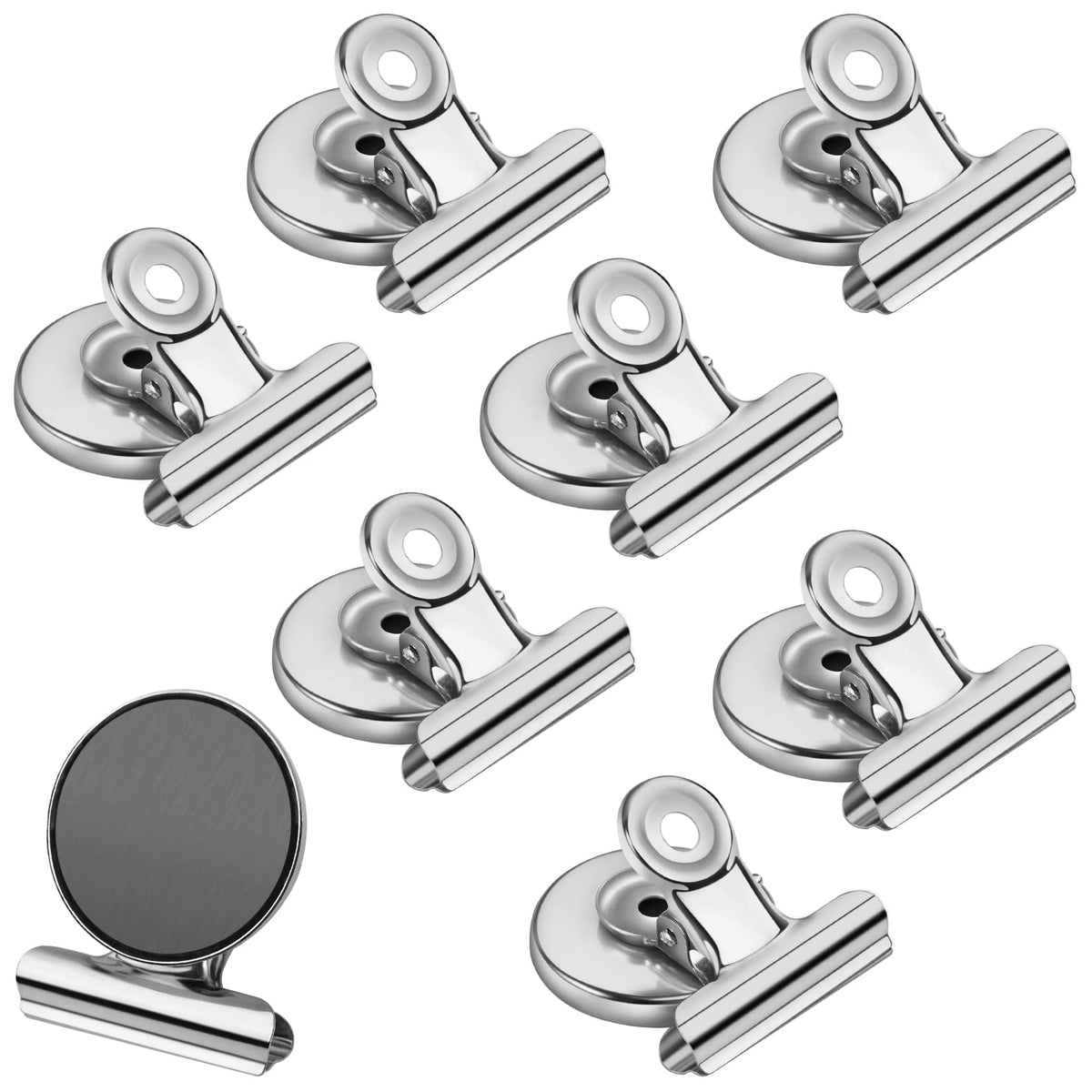 8Pack Fridge Magnets Refrigerator Magnetic Clips for Classroom (Colorful)