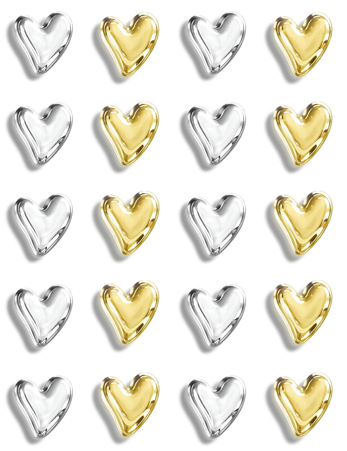 Mymazn 12Pcs Cute Fridge Magnets, Refrigerator Magnets, Heart