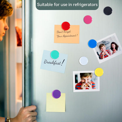 Fridge Magnets, 20PCS 10 Colors Mini Round Heavy Duty for Whiteboard