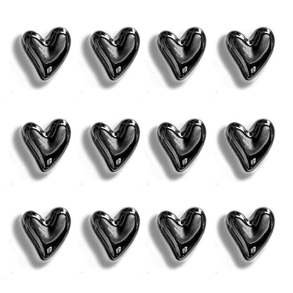 12PCS Refrigerator Magnets Gold Magnets for Fridge 0.83in Small