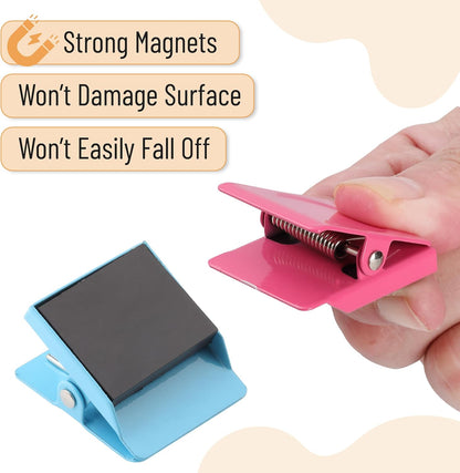 Mr. Pen- Magnetic Clips, 8 pcs, Assorted Color, 1.2”, Metal Clips