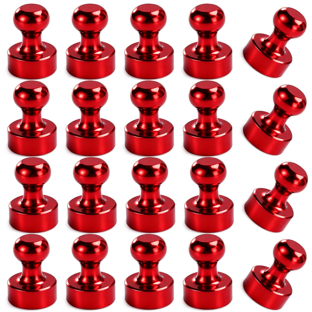 LOVIMAG Fridge Magnets 20 Pack Magnet Refrigerator Locker Whiteboard Gold