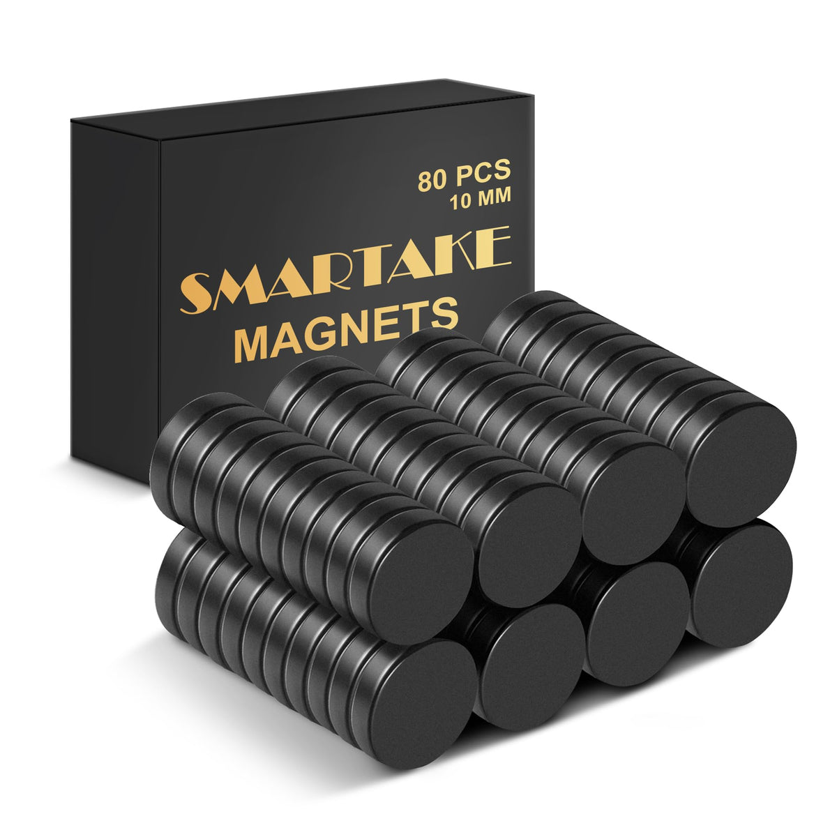 SMARTAKE 45 Pcs Refrigerator Magnets, Small Round Fridge Magnets
