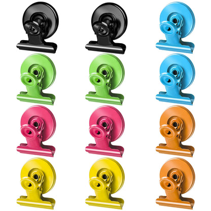 Grtard 12 Pack Magnetic Clips, Fridge Magnets Refrigerator Magnets