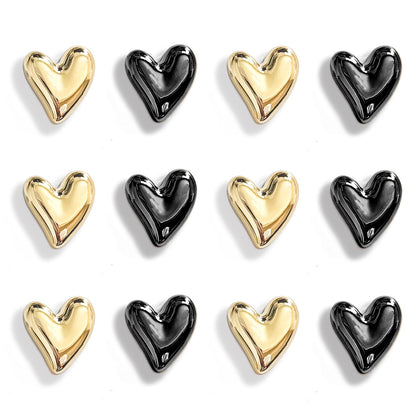 12PCS Refrigerator Magnets Gold Magnets for Fridge 0.83in Small