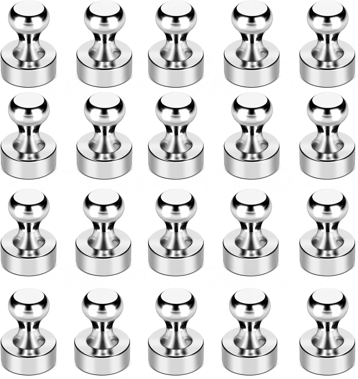 LOVIMAG Fridge Magnets 20 Pack Magnet Refrigerator Locker Whiteboard Gold