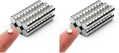 60pcs Small Magnets,Round for Refrigerator , Cylinder, Fridge , Office , Whiteboard , Durable Little Miniature Tiny Mini for Crafts