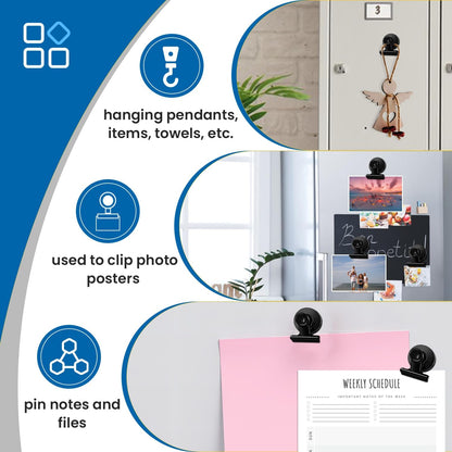 DIYMAG Magnetic Clips,20pack Fridge Refrigerator Magnets for Photos Holders