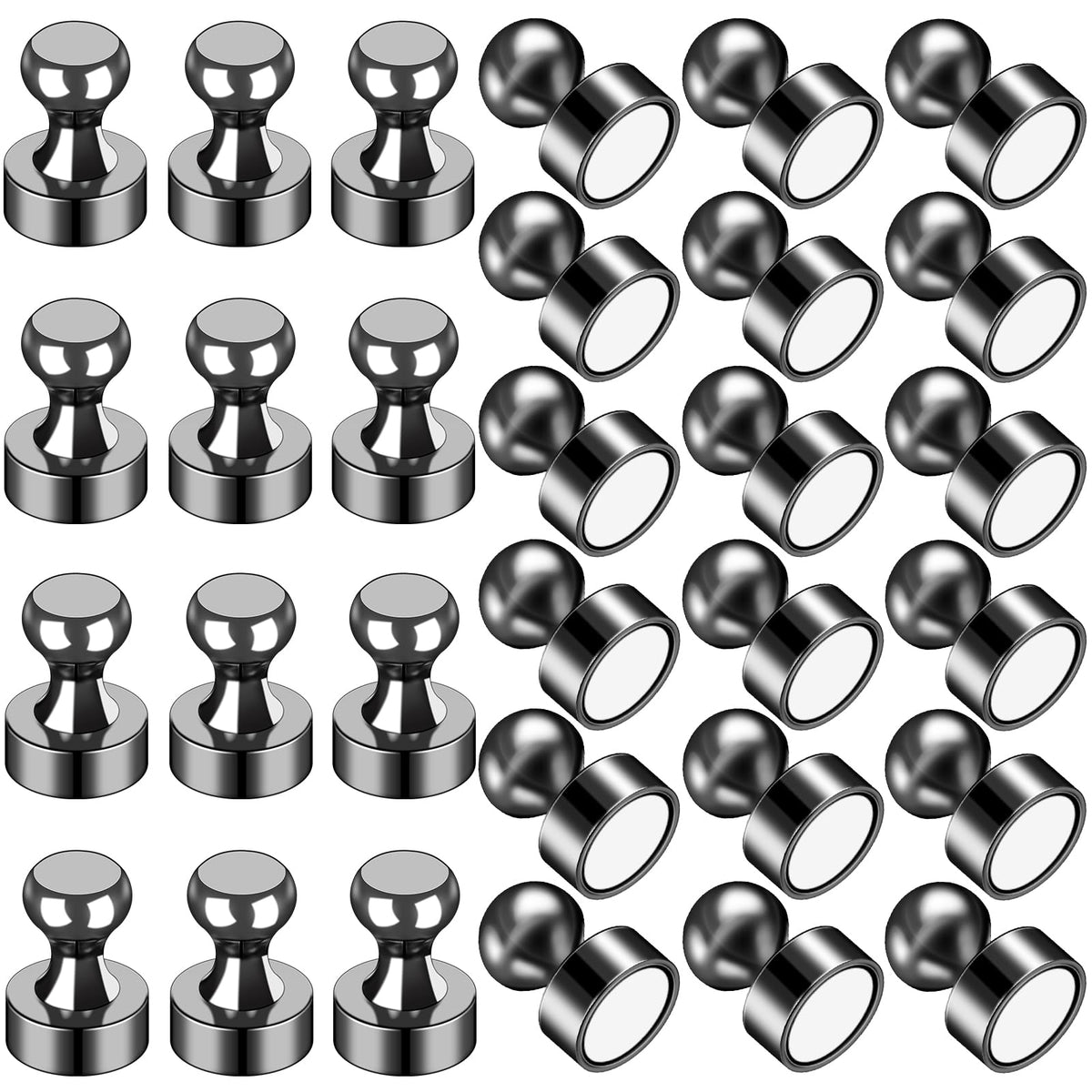 LOVIMAG Fridge Magnets 20 Pack Magnet Refrigerator Locker Whiteboard Gold