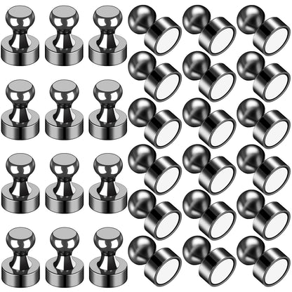 LOVIMAG Fridge Magnets 20 Pack Magnet Refrigerator Locker Whiteboard Silver