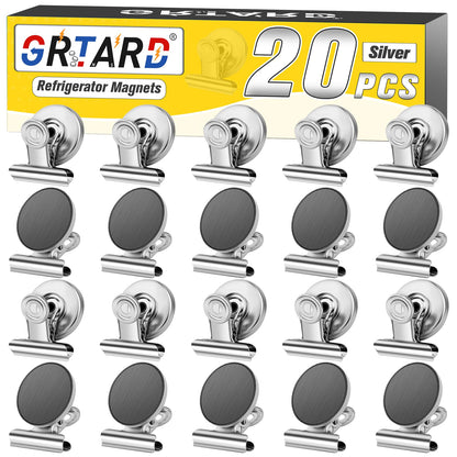 Grtard 12 Pack Magnetic Clips, Fridge Magnets Refrigerator Magnets