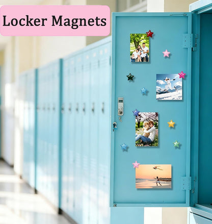 KEYDUACU Cute Fridge Magnets,Colorful Strong Star Magnets Refrigerator
