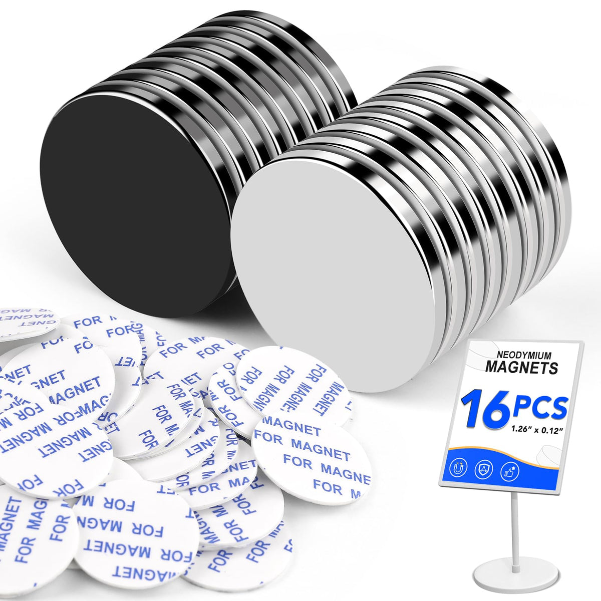 LOVIMAG Strong Magnets Neodymium Magnet 12 Pack Rare Earth 1.26x1/8 inches