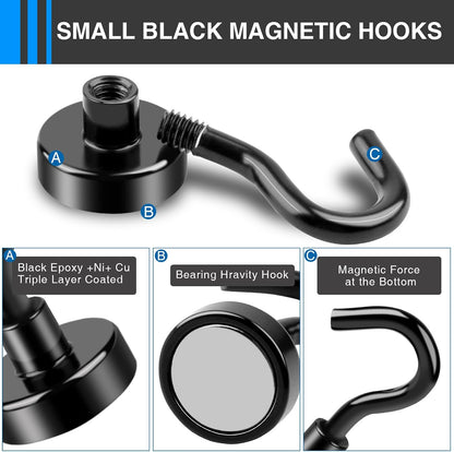 LOVIMAG Magnetic Hooks for Cruise Essentials 2026 Cabins Door 12 Pack-30LBS