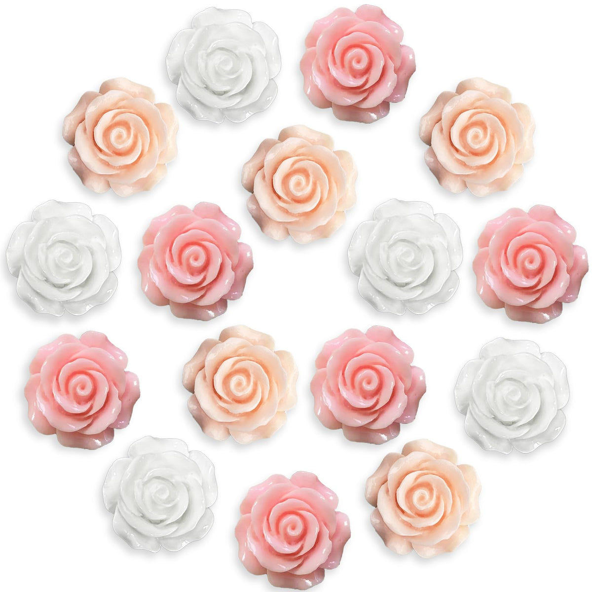 18 pcs - Cute Flower Magnet, Girl Pink Magnet for Fridge and Locker, Whiteboard, and Decoration（18 pcs - Flower-Pink
