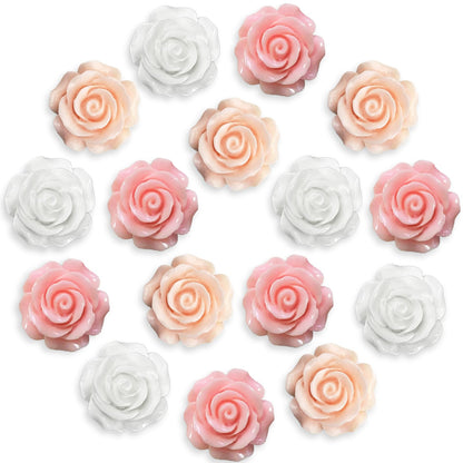 18 pcs - Cute Flower Magnet, Girl Pink Magnet for Fridge and Locker, Whiteboard, and Decoration（18 pcs - Flower-Pink