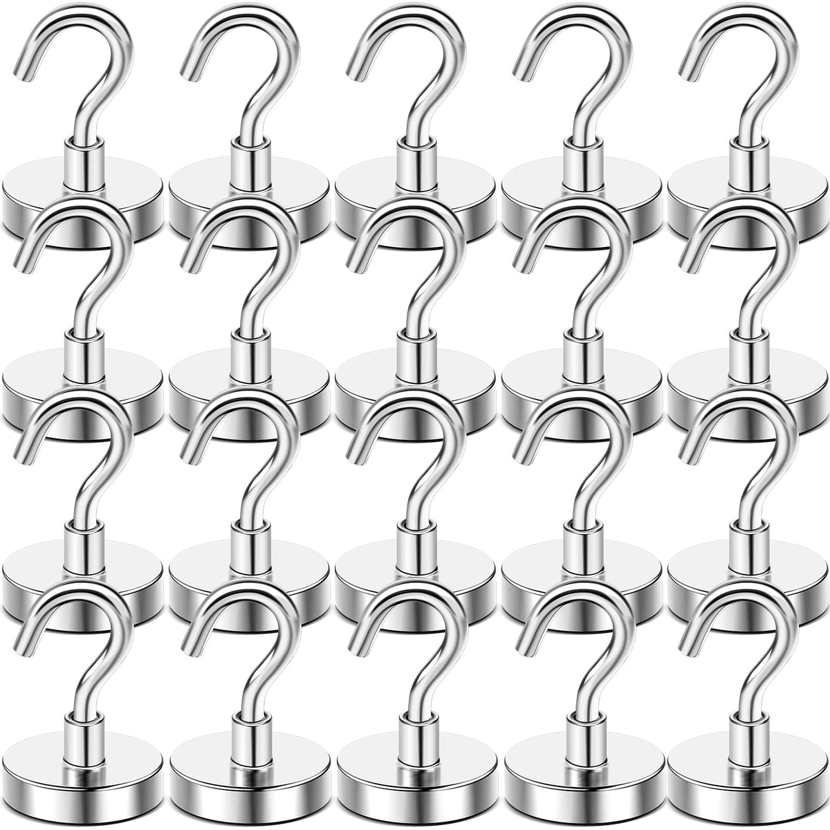 DIYMAG Magnetic Hooks 20pcs 30lbs+ Cruise Essentials 2026 Magnet Hook