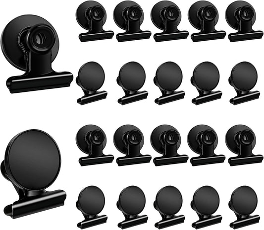 DIYMAG Magnetic Clips,20pack Fridge Refrigerator Magnets for Photos Holders