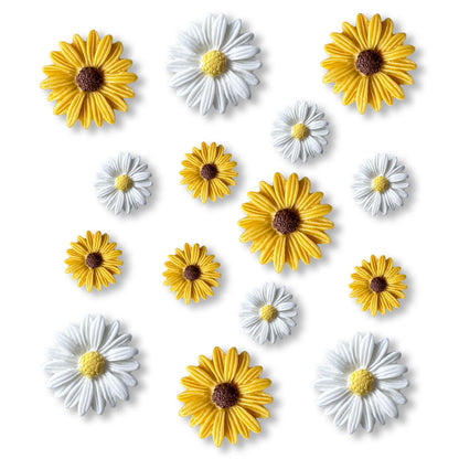 18 pcs - Cute Flower Magnet, Girl Pink Magnet for Fridge and Locker, Whiteboard, and Decoration（18 pcs - Flower-Pink