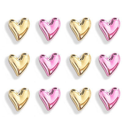 12PCS Refrigerator Magnets Gold Magnets for Fridge 0.83in Small