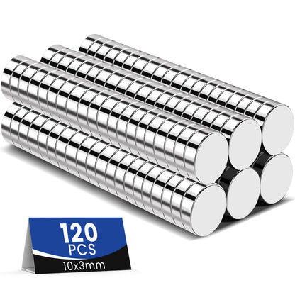 50 Pcs Neodymium Magnets, 10x3mm Tiny Round Disc Refrigerator Magnets