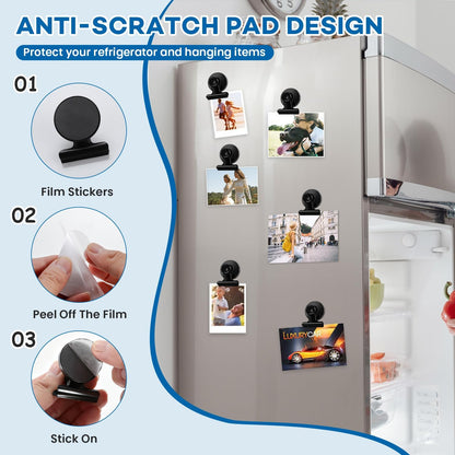 DIYMAG Magnetic Clips,20pack Fridge Refrigerator Magnets for Photos Holders