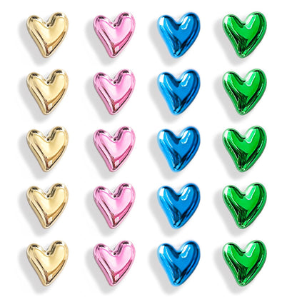 12PCS Refrigerator Magnets Gold Magnets for Fridge 0.83in Small