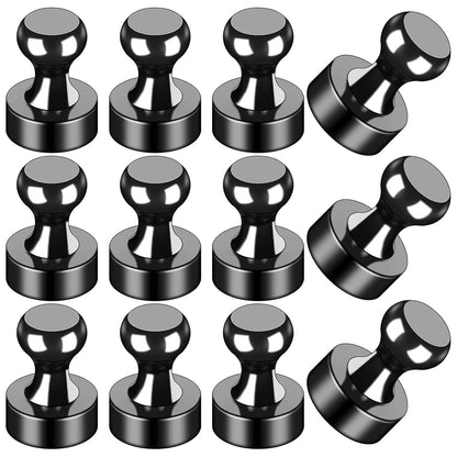 LOVIMAG Fridge Magnets 12 Pack Magnet Refrigerator Locker Whiteboard Silver