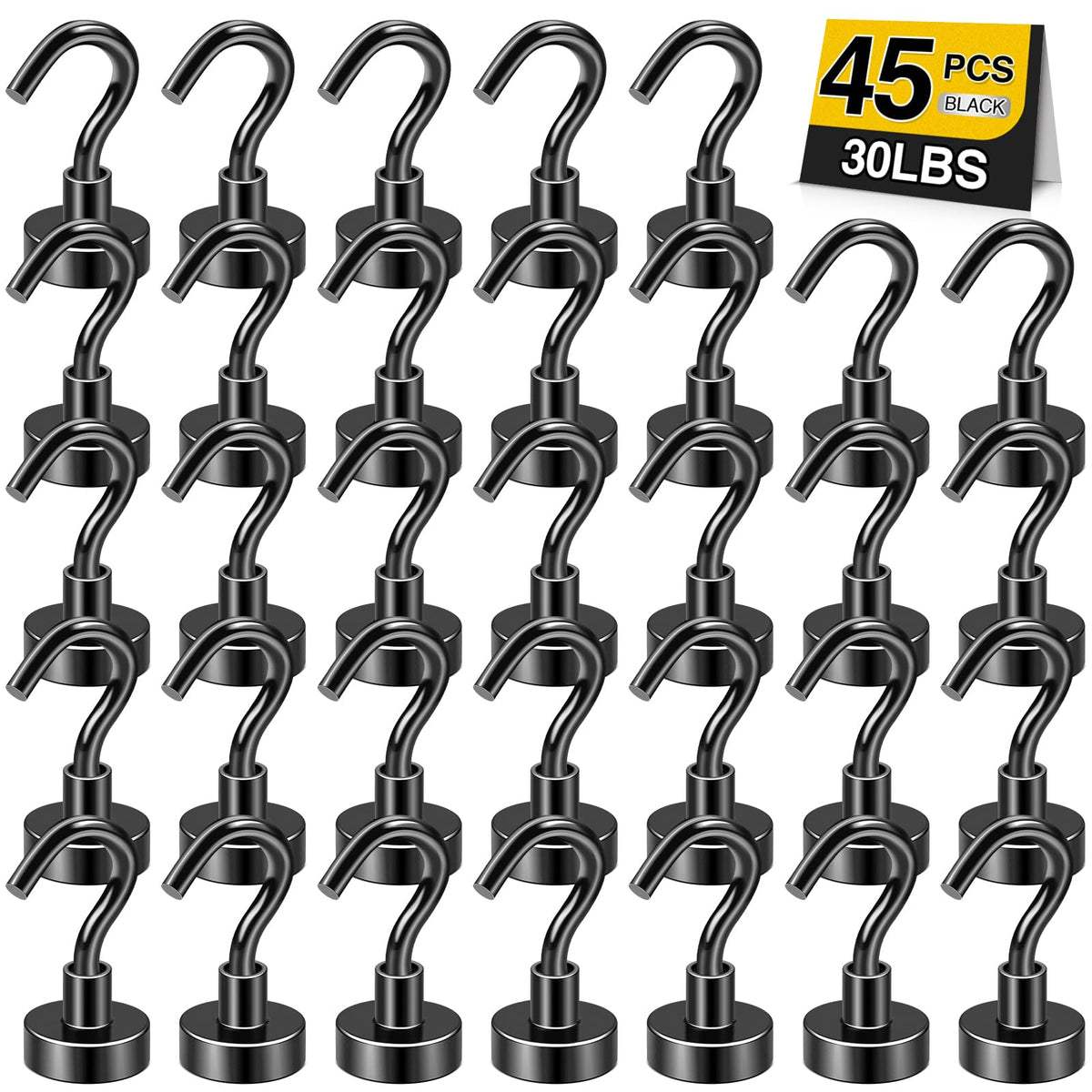 DIYMAG Magnetic Hooks 20pcs 30lbs+ Cruise Essentials 2026 Magnet Hook
