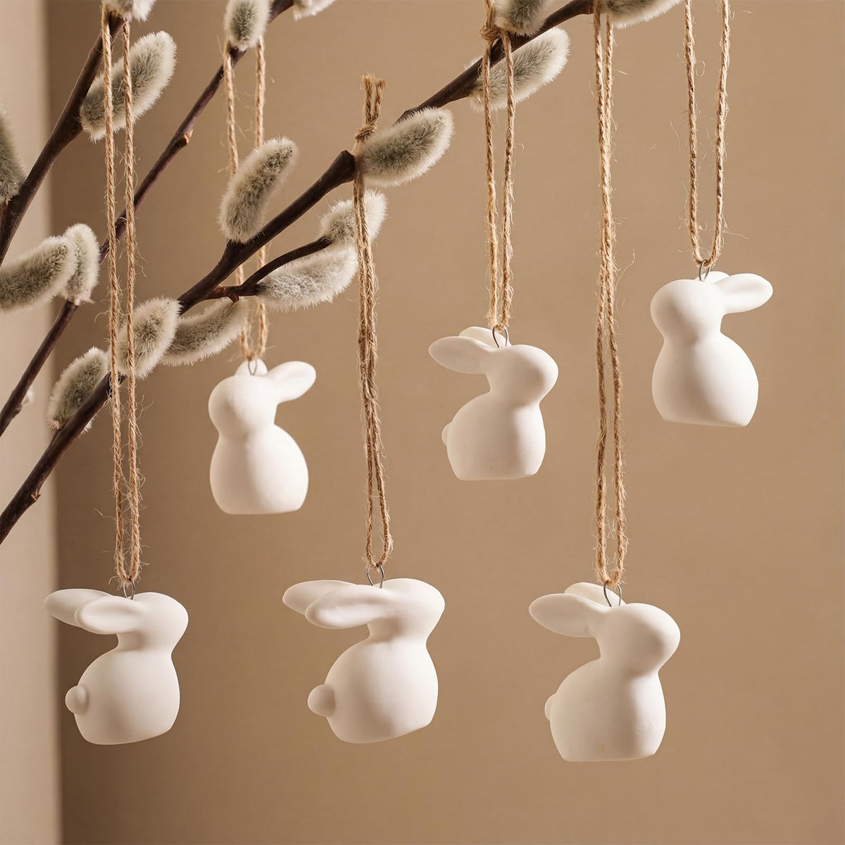Rtteri 6 Pcs Mini Christmas Dove Ornaments for Tree Turtle Dove Decorations