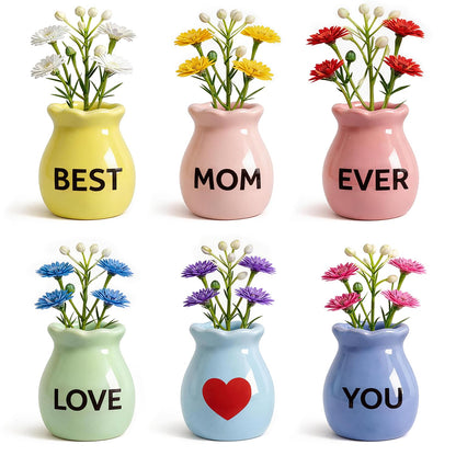 8 Pcs Cute Mini Vase Magnets for Fridge, Funny Plant Decorative Magnets
