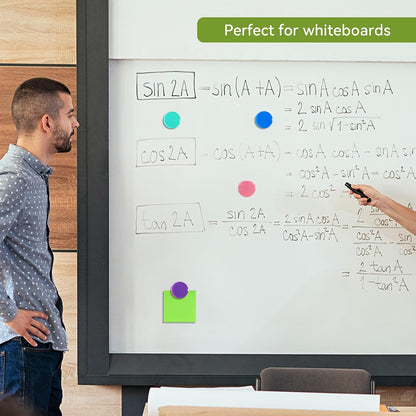 Fridge Magnets, 20 Pack 10 Colors Strong Small Round for Whiteboard