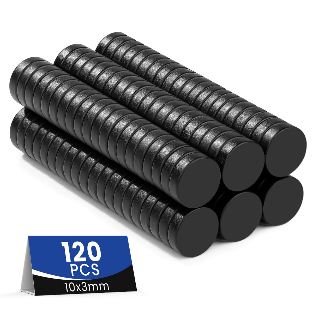 50 Pcs Neodymium Magnets, 10x3mm Tiny Round Disc Refrigerator Magnets